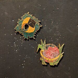 Harry Potter pins - Remembrall and Gaunt Ring